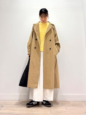 「URBAN RESEARCH DOORS（アーバンリサーチドアーズ）のクッショントート（トートバッグ）」を使った、amiさん（レディース・160cm）の冬コーディネート