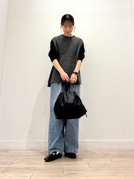 「アイテム（ベスト）」を使った、amiさん（レディース・160cm・30代）の秋コーディネート