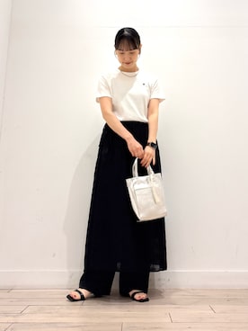「RODE SKO（ロデスコ）のアイテム」を使った、amiさん（レディース・160cm）の夏コーディネート
