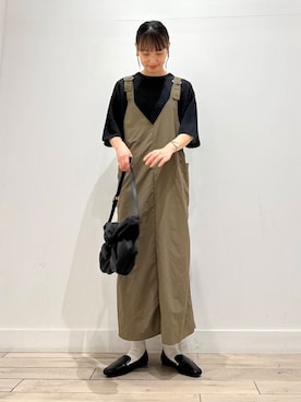 「アイテム（ノーカラージャケット）」を使った、amiさん（レディース・160cm）の夏コーディネート