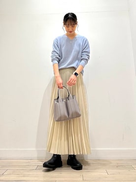 「アイテム（ヘアゴム）」を使った、amiさん（レディース・160cm）の冬コーディネート