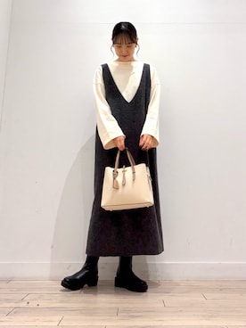 「アイテム（ブーツ）」を使った、amiさん（レディース・160cm・30代）の秋コーディネート