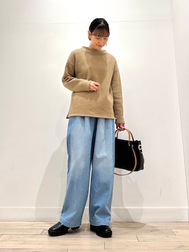 「かぐれ」｜「アイテム（ブルゾン）」を使った、amiさん（レディース・160cm）の冬コーディネート