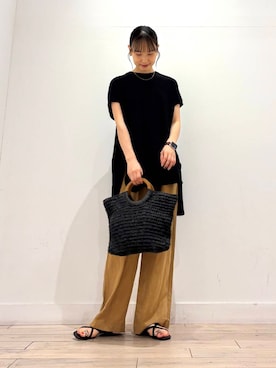 「ストレート×イエベ春」｜「アイテム（アクセサリー）」を使った、amiさん（レディース・160cm）の夏コーディネート