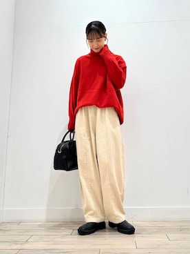 「キルトダウン」｜amiさん（レディース・160cm）の冬コーディネート