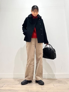 「URBAN RESEARCH DOORS（アーバンリサーチドアーズ）のタートルネックニット（ニット/セーター）」を使った、amiさん（レディース・160cm）の冬コーディネート