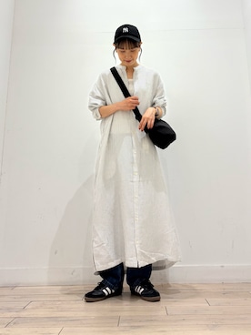 「アイテム（ワンピース/ドレス）」を使った、amiさん（レディース・160cm・30代）の秋コーディネート