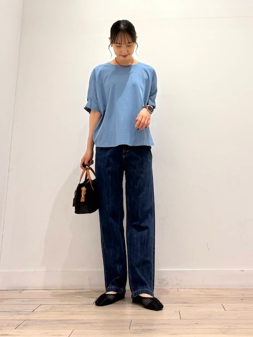 デニムワイドパンツ