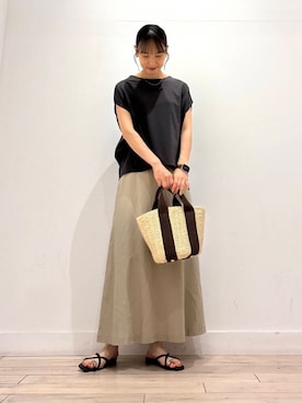 「ストレート×イエベ春」｜「アイテム（アクセサリー）」を使った、amiさん（レディース・160cm）の夏コーディネート