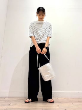 「ストレート×イエベ春」｜「アイテム（アクセサリー）」を使った、amiさん（レディース・160cm）の夏コーディネート