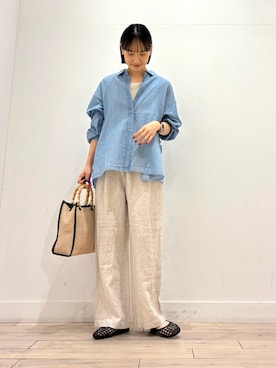 「RODE SKO（ロデスコ）のアイテム（バッグ）」を使った、amiさん（レディース・160cm）の春コーディネート