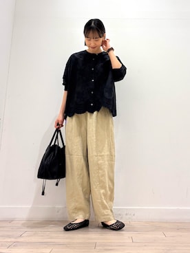 「ママコーディネート」｜amiさん（レディース・160cm）の春コーディネート