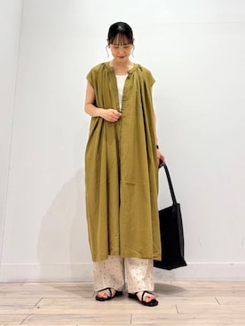 「ストレート×イエベ春」｜「アイテム（ワンピース/ドレス）」を使った、amiさん（レディース・160cm）の夏コーディネート