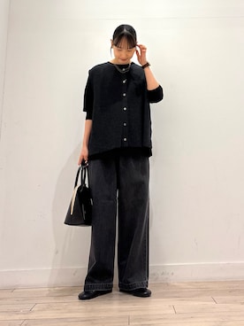 「かぐれ（カグレ）のアイテム（Tシャツ/カットソー）」を使った、amiさん（レディース・160cm）の秋コーディネート