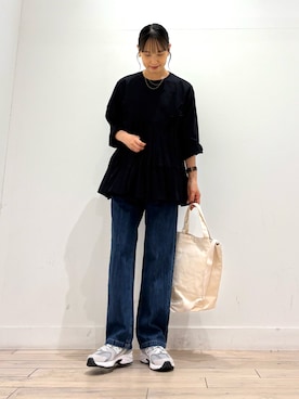 「アイテム（スニーカー）」を使った、amiさん（レディース・160cm・30代）の夏コーディネート