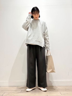 「FORK&SPOON」｜「アイテム（バレエシューズ）」を使った、amiさん（レディース・160cm）の冬コーディネート