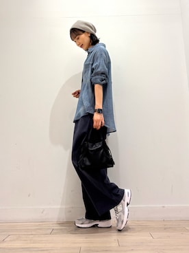 「アイテム（イヤリング）」を使った、amiさん（レディース・160cm・30代）の秋コーディネート