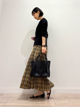 「ママコーディネート」｜amiさん（レディース・160cm）の春コーディネート