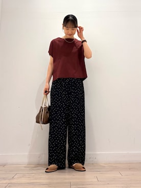 「RODE SKO（ロデスコ）のアイテム」を使った、amiさん（レディース・160cm）の夏コーディネート