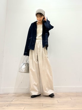 「アイテム（カバーオール）」を使った、amiさん（レディース・160cm）の秋コーディネート