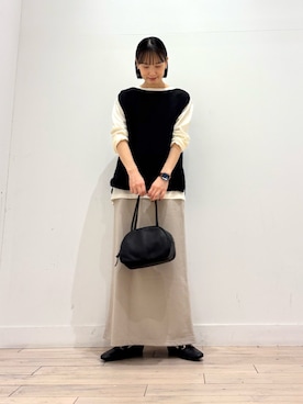 「アイテム（ボストンバッグ）」を使った、amiさん（レディース・160cm・30代）の秋コーディネート