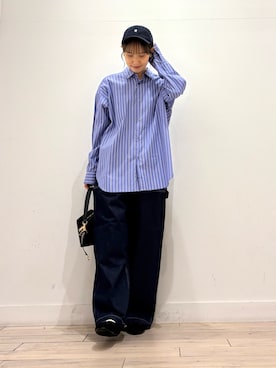 「アイテム（バレエシューズ）」を使った、amiさん（レディース・160cm）の秋コーディネート