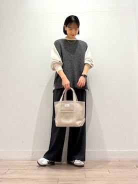 「かぐれ」｜「アイテム（スウェット）」を使った、amiさん（レディース・160cm）の秋コーディネート