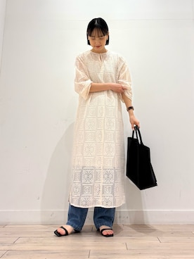 「ママコーディネート」｜amiさん（レディース・160cm）の春コーディネート