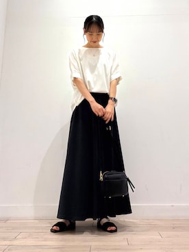 「ストレート×イエベ春」｜「アイテム（アクセサリー）」を使った、amiさん（レディース・160cm）の夏コーディネート