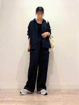 「アイテム（カバーオール）」を使った、amiさん（レディース・160cm）の秋コーディネート