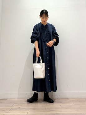 「URBAN RESEARCH Sonny Label（アーバンリサーチサニーレーベル）のアイテム（ワンピース/ドレス）」を使った、amiさん（レディース・160cm）の秋コーディネート