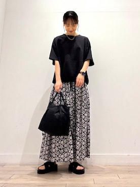 「ストレート×イエベ春」｜「アイテム（アクセサリー）」を使った、amiさん（レディース・160cm）の夏コーディネート