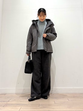 「URBAN RESEARCH Sonny Label（アーバンリサーチサニーレーベル）のアイテム（ダウンジャケット/コート）」を使った、amiさん（レディース・160cm）の冬コーディネート