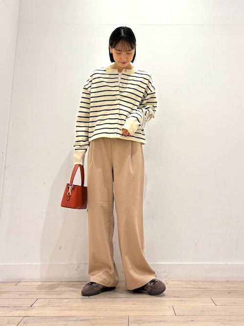 仁村紗和さん着用』『UR TECH 200日ニット』リングドットカーディガン