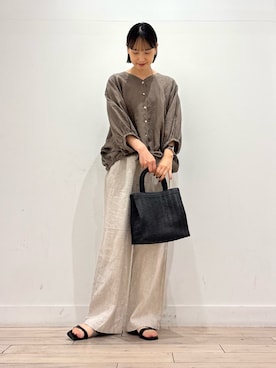 「ママコーディネート」｜amiさん（レディース・160cm）の春コーディネート