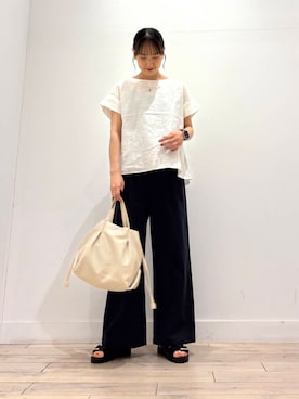 「ストレート×イエベ春」｜「アイテム（アクセサリー）」を使った、amiさん（レディース・160cm）の夏コーディネート