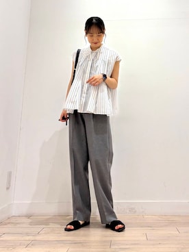 「ストレート×イエベ春」｜「アイテム（アクセサリー）」を使った、amiさん（レディース・160cm）の夏コーディネート