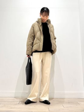 「URBAN RESEARCH DOORS（アーバンリサーチドアーズ）のラグランフレアプルオーバー（Tシャツ/カットソー）」を使った、amiさん（レディース・160cm）の冬コーディネート