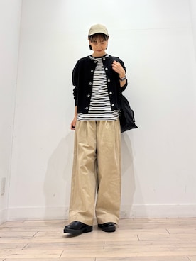 「アイテム（バックパック/リュック）」を使った、amiさん（レディース・160cm）の秋コーディネート