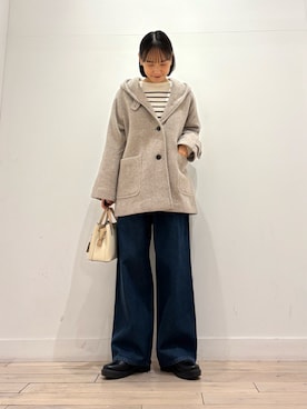 「アイテム（その他アウター）」を使った、amiさん（レディース・160cm）の秋コーディネート