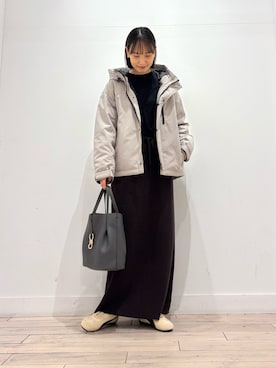 「アイテム（トートバッグ）」を使った、amiさん（レディース・160cm）の秋コーディネート