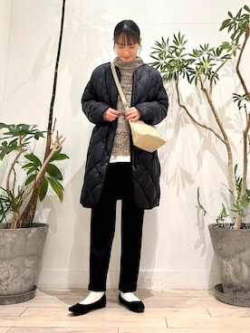 「FORK&SPOON」｜「アイテム（バレエシューズ）」を使った、amiさん（レディース・160cm）の秋コーディネート