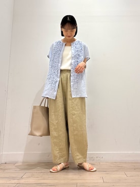 「URBAN RESEARCH DOORS（アーバンリサーチドアーズ）のアイテム（ネックレス）」を使った、amiさん（レディース・160cm）の夏コーディネート