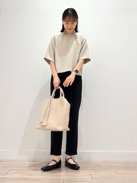 「初夏のお出掛けコーデ」｜「アイテム（バレエシューズ）」を使った、amiさん（レディース・160cm）の春コーディネート