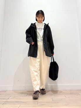 「アイテム（その他アウター）」を使った、amiさん（レディース・160cm・30代）の秋コーディネート