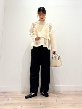 「カーゴパンツ」｜amiさん（レディース・160cm・30代）の秋コーディネート