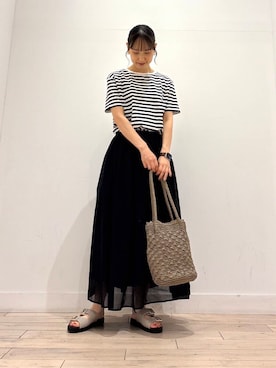 「SMELLY（スメリー）のアイテム」を使った、amiさん（レディース・160cm）の夏コーディネート