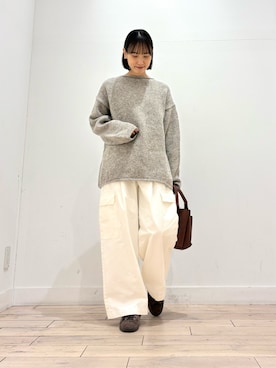 「かぐれ（カグレ）のアイテム（ニット/セーター）」を使った、amiさん（レディース・160cm）の秋コーディネート