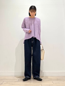 「URBAN RESEARCH DOORS（アーバンリサーチドアーズ）のウールリバーテーラードコート（その他アウター）」を使った、amiさん（レディース・160cm）の秋コーディネート