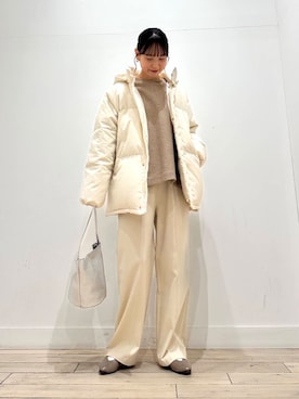 「URBAN RESEARCH DOORS（アーバンリサーチドアーズ）のラグランフレアプルオーバー（Tシャツ/カットソー）」を使った、amiさん（レディース・160cm）の冬コーディネート